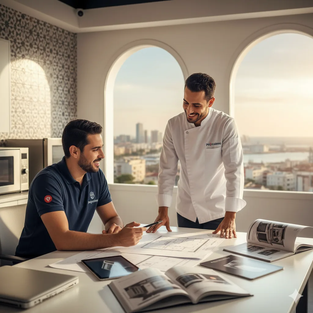 Notre équipe locale vous accompagne dans vos projets à Tanger, avec des solutions adaptées et un service rapide pour équiper votre cuisine.